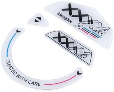 Transform Your Gaming with HUYUN Ultra Strong Glass Mouse Feet Skates for Logi G502 – Precision, Speed, and Effortless Gliding for Unmatched Performance! Enhance Your G502 Experience with Durable, Curved Edge Design for Reduced Friction and Superior Tracking in Competitive Play!