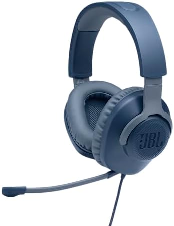 JBL Quantum 100 Wired Over-Ear Gaming Headphones – Unleash Immersive Audio with Detachable Microphone for Ultimate Game Play – Lightweight Comfort Perfect for Long Sessions on All Gaming Platforms