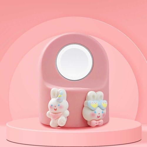 Stylish Cartoon Silicone Apple Watch Charging Dock – Enhanced Nightstand Compatibility for All Series Ultra/8/SE2/7/6/5/4/3/2/1 – Fast-Charging Solution with Tidy Cable Management for Personalized Décor and Elevated Viewing Experience