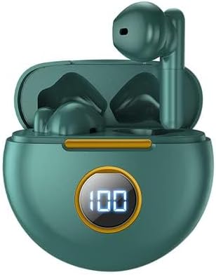 Advanced Bluetooth 5.1 Waterproof Earbuds with Built-in Microphone – IPX7 Rated In-Ear Headphones for Active Lifestyles, Enhanced Sound Quality, and Seamless Connectivity – USB-C Charging Case with LCD Display – Ideal for Android & i OS Users (Blue) – Experience Unmatched Comfort and Durability