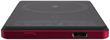 ADAM ELEMENTS Gravity C5 Magnetic Wireless Power Bank – Ultra-Fast Charging for i Phone 12-16 & Air Pods – Sleek Red Design, Effortless Magnetic Alignment, Lightweight & Portable Charging Solution for On-the-Go Users