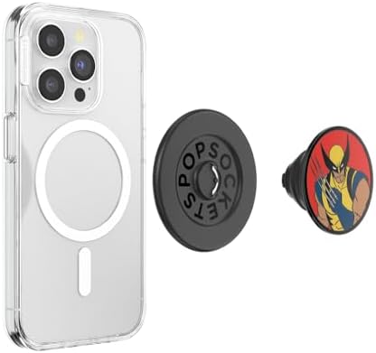 Marvel Captain America Mag Safe Pop Socket Grip – Secure Enamel Phone Holder with Kickstand, Wireless Charging Ready, Lightweight Design for Ultimate Usability and Marvel Fandom Style