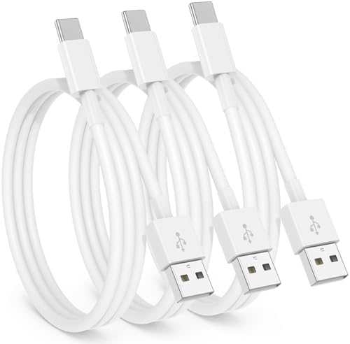 3 Pack USB-C Carplay Charging Cables for i Phone 16, 15 Pro Max & Plus – 3 FT High-Speed Data Transfer Cords for Seamless Connectivity with i Pad 10 th Gen & Air 5 th – Durable & Stylish Black Design for Optimal Vehicle Integration