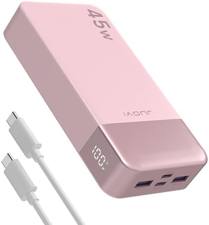 High-Capacity J2621 Portable Charger | 20,000 m Ah Power Bank with 45 W PD 3.0 & QC 4.0 Fast Charging | Dual USB-C & USB-A Ports | LED Display for Device Status | Perfect for i Phone 15, 16 & Mac Book – Ultimate Reliability on the Go