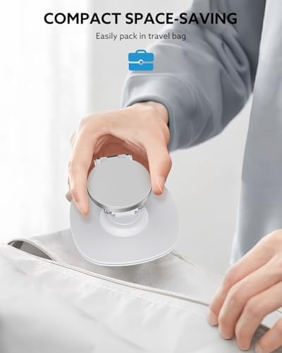 TIGRIS 360° Rotating Magnetic Phone Stand for Desk, Adjustable Foldable & Portable Aluminum Stand with Angle Adjustment Cell Phone Holder, Compatible with MagSafe iPhone 16/15/14/13/12 Pro Max – Enhanced Compatibility and Speed