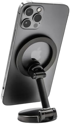 Premium Metal Rotatable Car Phone Mount – Ultimate 360-Degree Adjustable Holder for Secure Smartphone Navigation | Compact & Foldable Design for Effortless Storage | Essential Car Accessory Enhancing Safety and Driving Comfort | Compatible with i Phone & Android Devices | Durable Magnetic Grip for Unmatched Stability