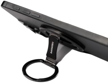 Mag Safe-Compatible Magnetic Phone Ring Stand – 360° Adjustable Kickstand for i Phone 16/15/14/13, Galaxy S25 – Sleek Black Design for Enhanced Grip and Hands-Free Convenience – Durable Metal Construction for Ultimate Stability and Style