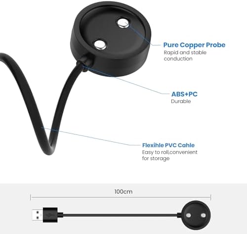 Replacement USB Charging Dock for SUUNTO 9 Peak Pro, Vertical, Race & Ocean Watches – 3.3 FT Enhanced Speed Cable for Ultimate Compatibility and Performance – Essential Smartwatch Accessory for Active Lifestyles