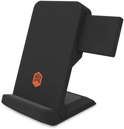 Effortlessly Charge All Your Devices with the STM Charge Tree Swing 3-in-1 Qi-Certified Wireless Charging Station – Fast 15 W Multi-Device Power Hub for i Phone, Samsung, Android, Air Pods & Apple Watch – Sleek Black Design Perfect for Home or Office Use – Streamline Your Charging Routine and Eliminate Clutter while Enjoying Safe, Reliable Power for All Your Essentials.