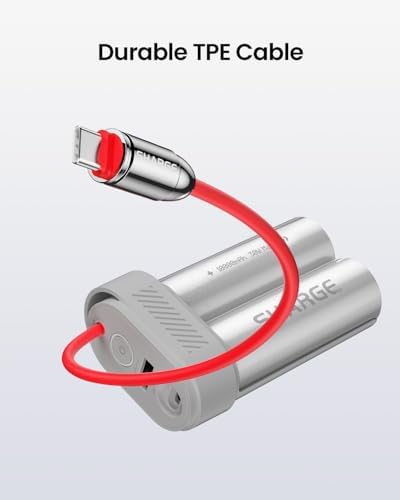 Ultra-Fast 30 W 10000 m Ah Power Bank with Built-in USB-C Cable – Compact Portable Charger for i Phone 16/15, Galaxy S24, i Pad, and More – Triple Device Charging for On-the-Go Convenience – Quick Recharge in 3.5 Hours – Sleek Gray Design for Enhanced Compatibility and Speed