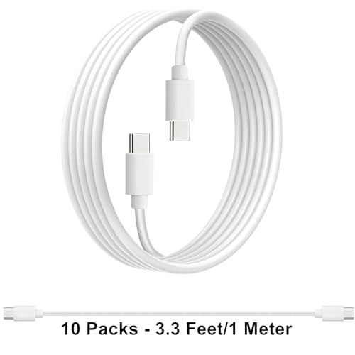 Weishan 20-Pack USB C Fast Charging Cables – Premium 48 W PD Power Delivery Cords, 3.3 ft Length for Enhanced Device Compatibility and Speed, Ideal for i Phone, i Pad, Laptops, and More – Durable Multipack for Home, Office, and Travel Charging Solutions