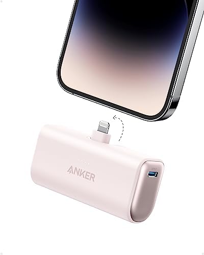 ANKER Nano Power Bank 5,000 m Ah with Built-in Lightning Connector – MFi Certified Portable Charger for Fast Charging i Phone 14/13/12 Series, Compact & Travel-Friendly Power Solution in Purple – Effortless, Tangle-Free Charging Anywhere ANKER Nano Power Bank 5,000 m Ah with Built-in Lightning Connector – MFi Certified Portable Charger for Fast Charging i Phone 14/13/12 Series, Compact & Travel-Friendly Power Solution in Purple – Effortless, Tangle-Free Charging Anywhere