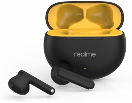 realme Buds T01 True Wireless Earbuds – Cutting-Edge AI ENC Noise Cancellation for Superior Call Clarity, Dynamic 13 mm Drivers for Immersive Sound, 28-Hour Battery Life for Uninterrupted Enjoyment, 88 ms Low Latency for Gaming Excellence, Bluetooth V5.4 for Effortless Connectivity – Perfect for Music Lovers and Gamers Alike (White)