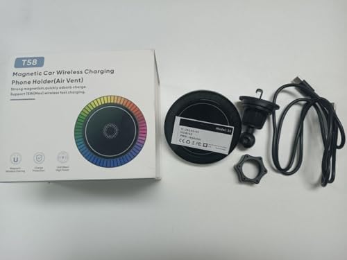 Revolutionary Magnetic Phone Car Mount with Integrated Wireless Charger – 18 W Fast Charging Air Vent Holder for i Phone and Smartphones, 360° Rotatable Design for Optimal Viewing and Enhanced Safety on the Road