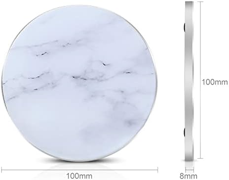 Omio Marble Wireless Fast Charging Pad – Luxurious Qi Charger for i Phone 16 Pro Max/15/14/13 & Galaxy Z Flip 6/Z Fold 6/S24 Ultra/S23 – Ultra-Fast Power Delivery with Sophisticated Marble Finish, Universal Compatibility for All Qi-Enabled Devices – Elevate Your Charging Experience Today