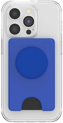 Cobalt Pop Sockets Phone Wallet: Premium Card Holder with Expanding Grip and Mag Safe Compatibility for Effortless Wireless Charging – The Perfect Accessory for On-the-Go Mobile Users Seeking Style and Functionality