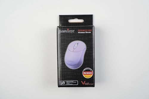 Elevate Your Productivity with the Perixx PERIMICE-802 PP Wireless Bluetooth Mouse – Sleek Purple Design for Windows, i OS & Android Devices – Ergonomic Comfort and High Precision Tracking for On-the-Go Professionals