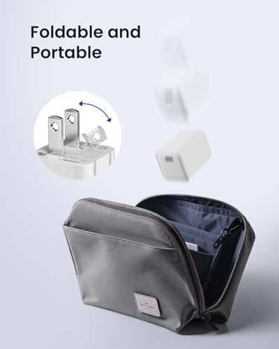 Ultra-Fast 30 W Ga N III USB-C Wall Charger Pack – Advanced PD3.0 & PPS Technology for i Phone 16/15, Galaxy, i Pad – Foldable & Portable Power Block Compatible with Mag Safe – Perfect for Home, Office, and Travel Use