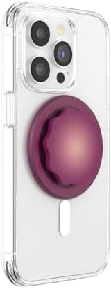 Elegant Red Wine Magnetic Pop Grip for Mag Safe | Customizable Hands-Free Phone Stand & Secure Holder | Ideal Wireless Charging Accessory for i Phone | Elevate Your Mobile Experience with Style and Functionality