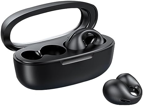 Revolutionary Open Ear Bone Conduction Bluetooth Headphones – Waterproof Wireless Ear Clip Earbuds with Long Battery Life for Active Lifestyles – Ergonomic Design for Comfort and Enhanced Awareness