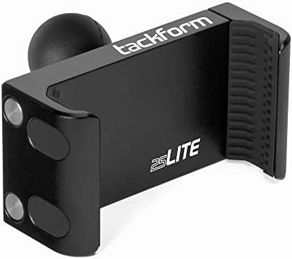 Tackform Enduro 25 LITE Phone Holder – Ultimate Vehicle Mount for Truckers and Off-Roaders | Spring Tension Design for Secure Device Cradling | 1″ B-Sized Rubber Ball | Durable Billet Aluminum | RAM & ARKON Compatible | Perfect for Rock Crawling and Fleet Use