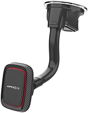Ultimate APPS2 Magnetic Car Phone Holder Mount – Six Strong Magnets for Secure Grip, Versatile Suction Cup for Windshield & Dashboard, Universal Fit for Smartphones & Mini Tablets, 360-Degree Swivel Design for Hands-Free Convenience, Durable & Easy to Install for Enhanced Driving Safety