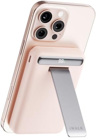 Revolutionize Your Charging Experience with the i WALK Qi2 Certified 15 W Magnetic Wireless Power Bank – 10,000 m Ah Portable Charger with Adjustable Stand & LED Display for Fast Charging i Phone 16/15/14/13/12 Models – Effortless Compatibility & Modern Design for On-the-Go Lifestyle
