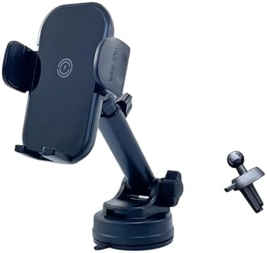 15 W High-Speed Wireless Car Charger and Adjustable Phone Mount – Universal Compatibility for i Phone 10-16 & Samsung Galaxy S Series – Effortless Power with Enhanced Safety and Style