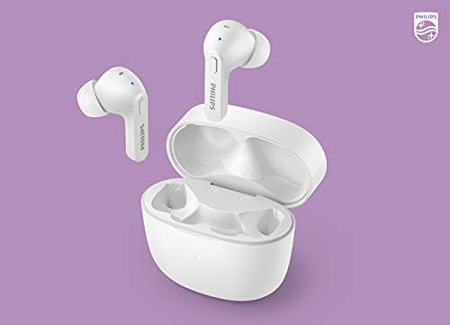 Philips T2206 True Wireless Earbuds – Compact Charging Case, IPX4 Water-Resistant Design, Enhanced Audio Mobility for Active Lifestyles, Rapid Pairing Technology, Secure Fit for Music Lovers and Fitness Enthusiasts