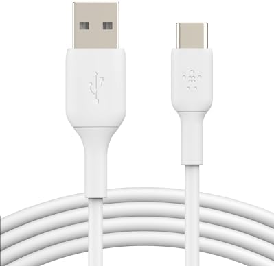 Belkin Boost Charge 6.6 ft USB-C to USB-A Cable: High-Efficiency Charging & Swift Data Sync for i Phone 16, Samsung Galaxy S25, Pixel 9 – Durable 2-Pack for Reliable Home and Travel Use