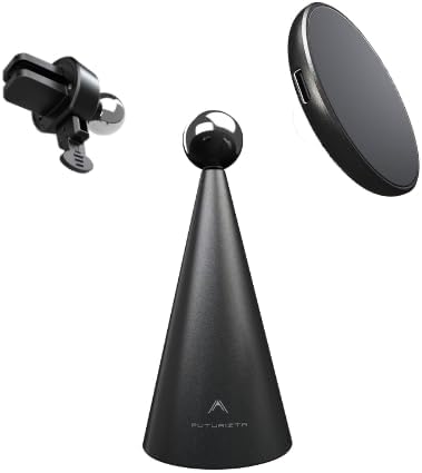 Futurizta Tech Flexhub Orbit 360° Wireless Charging Dock – Sleek Qi Fast Charger with 360° Device Rotation and Enhanced Smartphone Compatibility for Effortless Charging Solutions