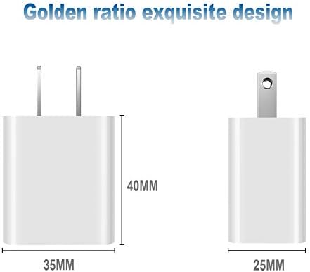 Dual-Port USB Wall Charger Block 2 Pack – Fast Charging Adapter for Apple i Phone 15/14/13/12/XS Max/XR/X/8/7/6/SE/5 C, Samsung Galaxy, LG, Kindle Fire – Compact, High-Speed Charging Solution for Home, Office & Travel
