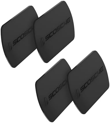 Scosche MRK2 PK-UB Universal Magnetic Phone Mount Metal Plate Kit – Essential Replacement for Secure Smartphone Holding in Vehicles – Enhanced Compatibility with All Devices & Cases – Pack of 2 Durable, Sleek Black Plates for Effortless Installation and Reliable Hands-Free Navigation
