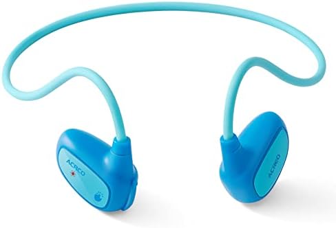 Safe and Comfortable Open Ear Bluetooth Headphones for Kids – Lightweight Wireless Earbuds with Built-in Mic, Navy Blue – Ideal for Learning, Play, and Enhanced Device Compatibility