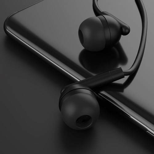 Maeline 20 Pack Bulk Earbuds – High-Quality Noise-Isolating In-Ear Headphones for Classroom and Travel – Comfortable 3.5 mm Wired Earphones for Kids and Adults – Durable Audio Solution for Phones, Computers, and Laptops – Sleek Black Design for Enhanced Listening Experience