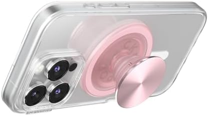 Stylish Dusty Rose Magnetic Phone Grip & Stand for i Phone Mag Safe – Secure Pop Socket with Kickstand for Effortless Hands-Free Viewing and Seamless Wireless Charging – Enhance Your Mobile Experience with Chic Functionality and Personalization Options