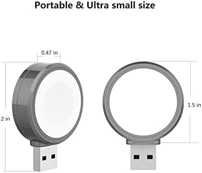 XWIN Cordless Magnetic Portable Charger for Apple Watch – MFi Certified Wireless Charging Solution for All Series Models (1-10) – Fast, Lightweight Travel Charger with USB A Compatibility for Effortless On-the-Go Power