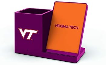 NCAA Unisex Fast Wireless Charging Stand & Desk Organizer – Stylish Multi-Device Charger for Sports Enthusiasts, Efficient Workspace Solution with Built-in Accessory Compartments
