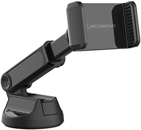 Scosche UH4 ODEX2-SP Premium Telescoping Phone Mount – Versatile Quick Grip Suction Cup and Adhesive Holder with Adjustable Arms for Enhanced Navigation and Safety on the Road