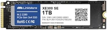 Elevate Your System Performance with Link More XE300 SE 256 GB PCIe Gen3 NVMe M.2 2280 Internal SSD – Lightning-Fast Read Speeds Up to 2100 MB/s and Write Speeds of 1500 MB/s for Unmatched Efficiency and Reliability in Data Storage Solutions