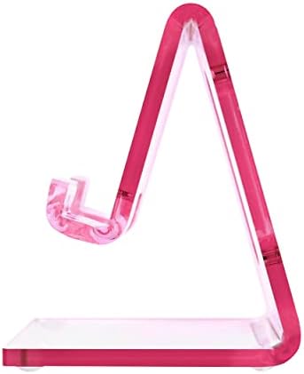 OfficeGoods Acrylic Phone Holder Aesthetic Desk Phone Stand, Compatible with 4-8 inch Screens, Office Decor and Work from Home Essentials – Pink – Enhanced Compatibility and Speed
