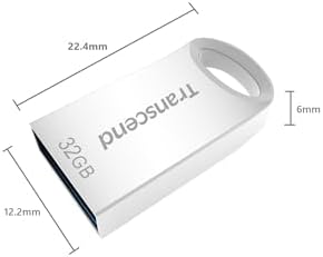 Transcend Jet Flash 710 32 GB USB 3.1 Flash Drive – Ultra-Fast Data Transfer & Durable Design for Effortless Storage Solutions in Sleek Silver Finish