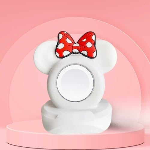Stylish Cartoon Silicone Apple Watch Charging Dock – Enhanced Nightstand Compatibility for All Series Ultra/8/SE2/7/6/5/4/3/2/1 – Fast-Charging Solution with Tidy Cable Management for Personalized Décor and Elevated Viewing Experience