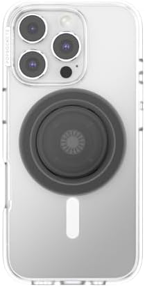 Mag Safe Pop Grip for i Phone – Translucent Black Magnetic Phone Stand & Secure Grip, Personalized Swappable Top, Effortless Hands-Free Viewing, Wireless Charging Compatible Accessory for Ultimate Smartphone Usability