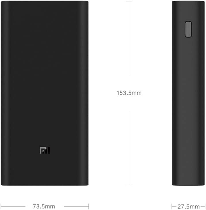 Xiaomi MI 50 W Power Bank 20000 m Ah – Ultra-Fast Charging, USB-C & Dual USB-A Ports for Simultaneous Device Charging, Sleek Black Design for Travelers & Professionals, Compact Power Solution for On-the-Go Connectivity