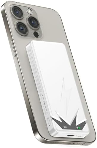 Compact Magnetic Power Bank – 5000 m Ah Wireless Charger with 20 W PD Fast Charging for i Phone 16/15/14/13/12 Pro/Mini/Max – Sleek Gold Design for Enhanced Portability and Compatibility