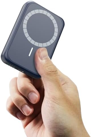 Sleek Pink Magnetic Power Bank for i Phone – 10000 m Ah with 15 W Wireless Charging & 20 W USB-C Fast Charge – Ultimate Portability for i Phone 16/15/14/13/12 Series – Effortless One-Handed Operation for Travel Enthusiasts and Daily Adventurers – Strong 10 N Magnetic Force for Secure Attachment – Perfect for On-the-Go Charging