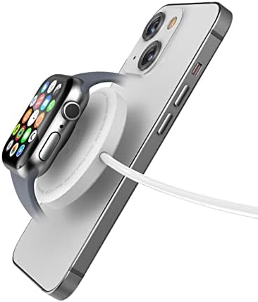 Revolutionary 2-in-1 Wireless Charger for Apple Watch and i Phone – Magnetic Mag Safe Compatible, Fast Dual Charging Solution, Sleek Travel-Friendly Design for Effortless Tech Gifting This Christmas 2024