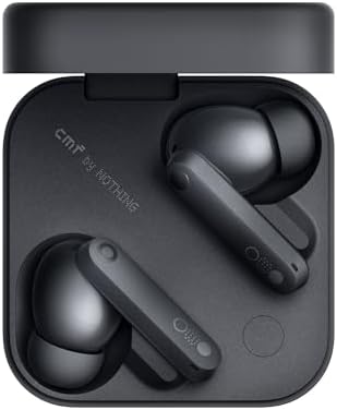 CMF Buds Pro 2 Wireless Earbuds – Superior Hi-Res LDAC Audio with 50 d B Hybrid Noise Cancellation and Ultra Bass for Dynamic Sound, Seamless Bluetooth 5.3 Connectivity, 43 Hours of Playtime with Compact Charging Case, Enhanced Six HD Microphone System for Optimal Call Clarity, Stylish Dark Grey Finish Perfect for Modern Audiophiles
