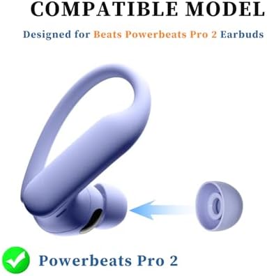 Transform Your Listening Journey with Hyper Purple Silicone Earbud Tips for Beats Powerbeats Pro 2 – 5 Pairs for Optimal Comfort, Enhanced Noise Isolation, and Superior Sound Quality, Perfect for Active Lifestyles and Music Lovers Seeking Ultimate Performance